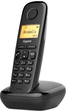 Gigaset A270 - Cordless DECT Telephone - Illuminated Graphic Display - Hands-free Handset and Key - Easy to Operate Keypad, Black [UK Version]