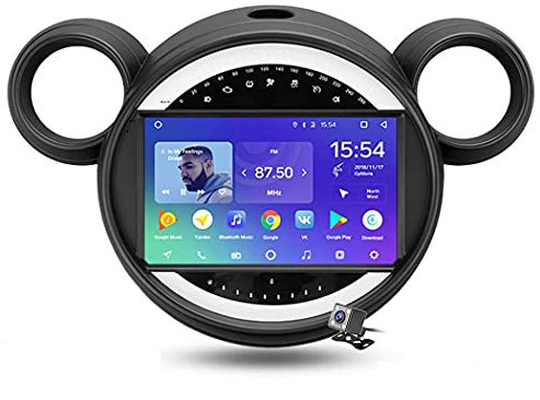 CIVDW Android 9.1 Car Navigation Stereo con 9 Touch Screen per BMW Mini 2010-2016 Car Entertainment Radio Multimediale, WiFi/4G Tethering Internet, Supporto RDS DSP FM BT