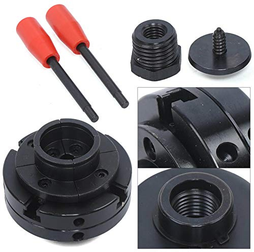 RibasuBB Selbstzentrierendes Spannfutter, Zubehör für Drehmaschinen, Selbstzentrierendes 4 Backenfutter Spannfutter Drehbank Drechselfutter M33+M18