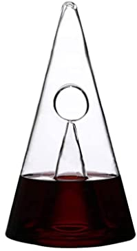 Vin Carafe à Décanter Pyramid Shape Decanter, Creative Rouge Cascade Vin Filtre Filtre Filtre Séparateur de vin, Décanteur de Verre à vin Grand Accessoires de Vin Rouge (Color : Clear)