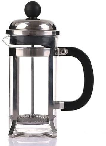 OUMIFA Coffee Presser 350ml Stainless Steel Glass Filter Coffee Pot Coffee Tea Pot Press Plunger Hollow Cafetiere Tool