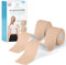 Health Press® Kinesiotapes - 2 Kinesiologie Tape Rollen Hautfarben + Hautfarben (5cm x 5m) Kinesiotape - Profi Physio Tape und Sporttape - Hautfreundliche Tapes DERMATEST: SEHR GUT
