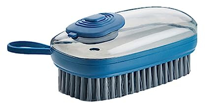 SRGDRR Brush Cleaner Automatic Liquid Soap Dispenser Dish Washing Laundry Shoe Brush Kitchen Cleaning Brush for Bathroom Cleaning Tools,Blue,12cm *5.5cm