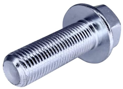 REMTUNE Brand M12-1.25 x 35mm ISO Grade 10.9 Hex Flange Bolt - JIS B1189, Fully Threaded, Japanese Industry Standard Hardware (1pc)