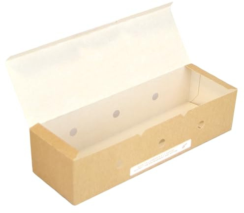 PZ 50 PORTA HOT DOG RICHIUDIBILE AVANA IDEALE PER ASPORTO HOT DOG PATATINE E FRITTI PER STREET FOOD E TAKE AWAY