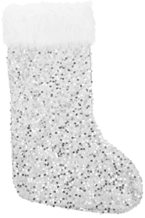 Zerodeko Weihnachtsstrumpfbeutel für Weihnachtsfeier Weihnachtsbaumanhänger mit Socken-Design Kleine Weihnachtsdeko zum Aufhängen Geschenktüte für Partygeschenke und Süßigkeiten