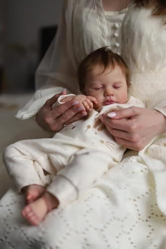 Anano Reborn Baby Dolls Silicone Full Vinyl Body 20 Inch Lifelike Realistic Baby Dolls That Look Real Life Newborn Baby Doll Sleeping Girl Reborn Waterproof Baby Doll