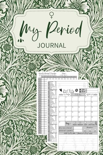 My Period Journal: Menstrual Cycle Tracker for Young Girls, Teens, and Women | Undated 4-Year Monthly Calendar Notebook (PMS Tracker & Menstruation) | Leaves Cover Design.