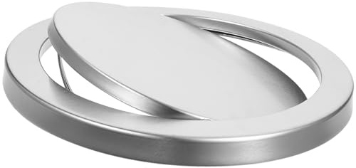 HOLIDYOYO Couvercle Basculant En Acier Inoxydable Pour Poubelle 30 Cm Résistant Aux Intempéries Accessoire Remplacement Pour Poubelle De Cuisine Et Lieux Publics