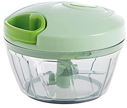 Portable String Vegetable Chopper - Veggie Slicer Cutter Grater, Cheese Chopper Mini, Food Processor Small, Vegetable Chopper Dicer Cutter Dicing Machine, Potato Onion Garlic Chopper with Container