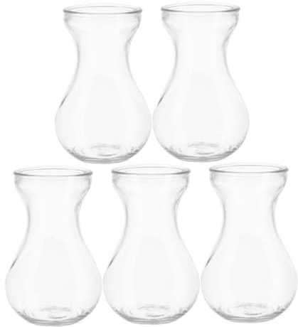 MUSISALY 5stücke Glasvasen Für Tischdeko Glasvasen Für Blumen Große Blumenvase Aus Für Hydrokultur Dekorative Glasvase Für Zuhause Und Büro