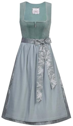Marjo Samt-Dirndl Irsee | Mididirndl Samt mit Plissee-Schürze | Damen