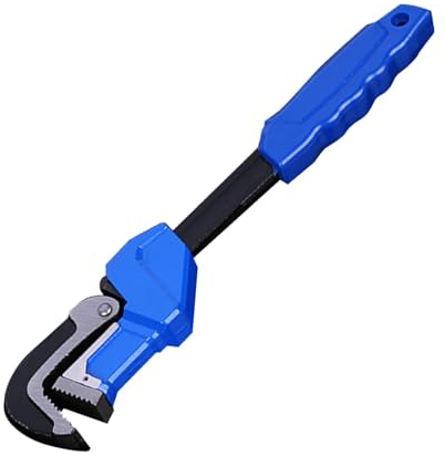 Pince à tubes rigide en aluminium - Clé d'étau de 35,5 cm pour tuyaux d'arrosage, clé de tuyau coudée portable, clé de plomberie pour tuyau, ménage, réparation automobile