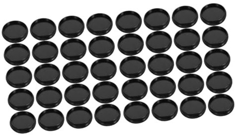 Sewroro 2 Sätze Lose-blatt-knopf Kleine Bindescheiben Binderscheiben Loseblatt-bindescheiben Bindemittel Liefert Buch-discs Bindewerkzeuge Für Bücher Plastik Black 55 Stück * 2