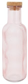 Cosy & Trendy - Botella de cristal (1 L), color rosa