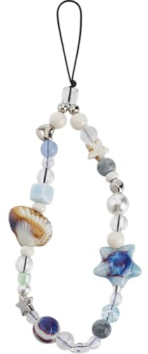GORGECRAFT Abalorios para Teléfono con Forma de Estrella de Mar Estilo Océano Resina Acrílica Corazón Cordón Corto para Teléfono Colgantes para Bolso Joyería para Teléfono Móvil Llaveros Cámara