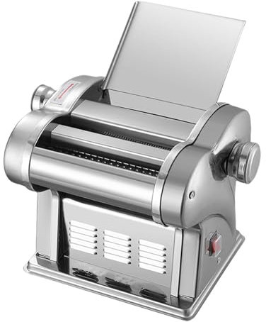 Máquina Eléctrica For Hacer Pasta, Máquina For Hacer Pasta, Máquina For Hacer Fideos De 135 W, 8 Configuraciones De Grosor For Uso Doméstico Y Comercial, Diseño Compacto, Rendimiento De 5 Kg/h(2Knives