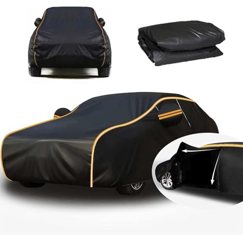 Telo Copertura per MG ZS,Copertura Auto Impermeabile Traspirante Telo Macchina Anti-UV Antipolvere Copriauto con Porta Cerniera Cinturini Antivento