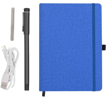 Jectse 3 In1 Digital Smart Pen, A5 Smartpen Notebook Set, Real Time Sync for Digitizing, Bluetooth 5.0 Paper Smart Writing Set, Convert to Text, OCR Technology,for IOS for Android (Linen Pattern
