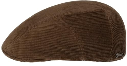 Stetson Curson Cord Driver Flatcap einfarbig Made in EU Herren Herbst Winter