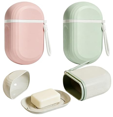 VGECEE Porte-Savon de Voyage Boîte à Savon Porte-Savon Portable Porte-Savons Étanche Porte-Savons Voyage Boîte à Savon Portable de Voyages Boites Shampoing Solide avec Couvercle pour Douche, Voyages