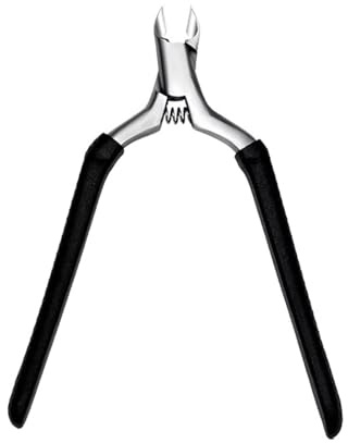 Tijeras for cutículas de uñas, cortauñas de acero inoxidable, removedor de piel muerta, alicates de pedicura con forma de pico de águila, herramientas(Pink)