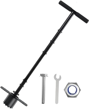 LOVIVER Outil pour planter les bulbes, transplanter les bulbes et le gazon, creuser des trous, réparer le gazon, transplanter les semis, désherber