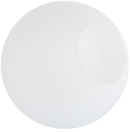 jojofuny Paralume di Ricambio in Vetro per Lampada Sospensione Sferica Bianco Latte Calotta Coprifili Design Semplice per Ambienti Contemporanei