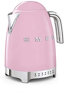 SMEG Bollitore Elettrico KLF04PKEU, 7 Cups, Rosa Pastello