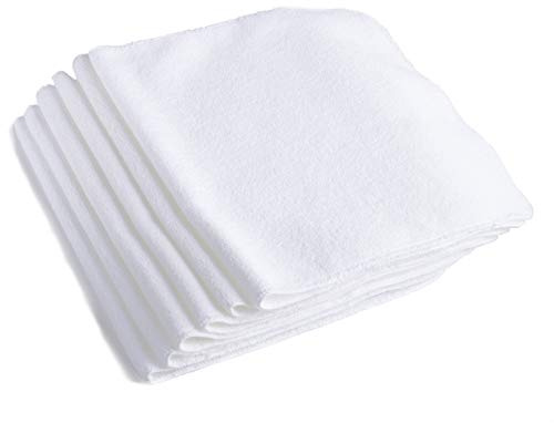 LTWHOME Washable Replacement Wide Terry Cloths Fit for karcher Steam Cleaner (Pack of 6)