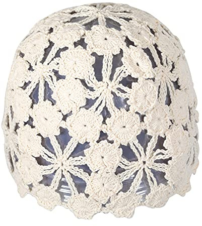 ZLYC Damen Mädchen Mütze Handgemachte Sommermütze Strickmütze, Beige, One Size
