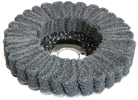 4inch Scouring Pad Buffing Wheel Nylon Fiber Flap Polishing Grinding Disc Non-woven100*16mm for Angle Grinder DShanLa (Color : Gray grit 800, Size : 10PCS_100X16MM)