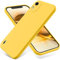 EasyShow Compatible with Nokia C12 Case, Liquid Silicone Gel TPU Case, Gel Rubber with Microfiber Case Cover, with Suitable for Nokia C12 Shockproof cover (Yellow)