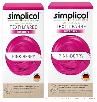 Simplicol Textilfarbe intensiv Pink-Berry- 2 Stück