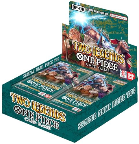 LMS Trading One Piece Trading Card Game - Two Legends - OP08 - Display (24 Booster Packs) - Englisch - Originalverpackt Grußkarte