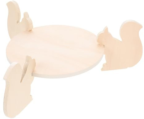 CIYODO Base Per Dolci in Legno Vassoio Per Snack Alto Piatto Da Dessert Leggero Per Esposizione Di Torte E Caramelle Non Occupa Spazio Comodo Da Spostare
