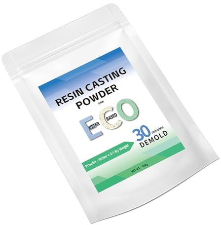 Ukbzxcmws 300 G 1000 G Resina Colata Polvere Rapida Indurimento Gesso Polvere Di Colata Facile Da Miscelare Resina Attivata Acqua