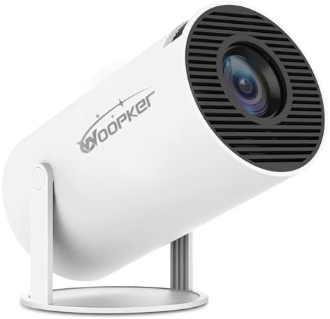 Mini Proyector 4K Android 11 WiFi 6 BT 5.0 Proyector portátil Proyector 180° Giratorio Vision Beam Proyector para Dormitorio Exterior Película Proyector y Pantalla