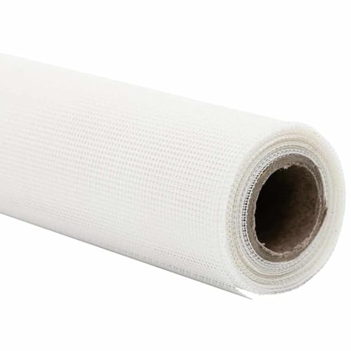 vidaXL Insektsnät Vit 100 x 2000 cm Fiberglas, Funktionell utomhusskärm, hållbar insektsbarriär, rektangulärt nätpanel för skydd mot sommarlöss, bakgårdsskydd