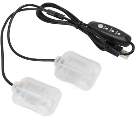 Hyuduo USB-Vibrationsmotor mit 3 Geschwindigkeiten, 5-V-Massagemotor für Massagekissen, Lordosenstütze, Sitzkissen-Vibrationszubehör mit 1,1 M Kabel, Passt für USB-Anschluss, Powerbank,