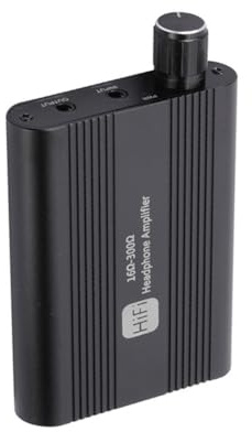 Pqahffowr Amplificateur de casque HiFi Bluetooth 3,5 mm Sortie audio stéréo 16-300 ohm avec interrupteur alimenté