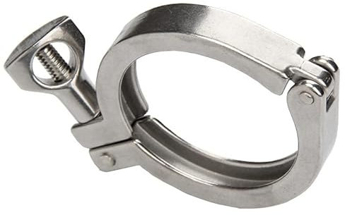 zorfar Tri Clamp 304 Stainless Steel Pipe Quick Release Cover Fitting 1.5 2 2.5 3 4 5 6 7 8 Chuck(Ferrule 183)