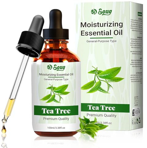 100ml Huile Essentielle de l’Arbre à Thé’,Huile Essentielle Qualité,Idéal pour Massage,Soin Corporel,Bain