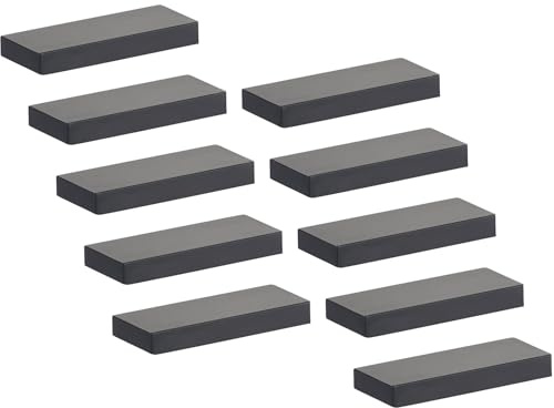 SOTECH 10 x Griffleiste LineaGrip BA 32 mm Schwarz | Möbelgriff 66 x 27 mm x 8 Küchengriff Schubladengriff Schrankgriff