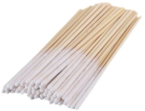 FONDOTIN Bastoncini di Cotone il Viso 60 Pezzi ad Alta Assorbenza senza Peli in Cotone Naturale e Bambù Accessorio la Pulizia la Cura Personale