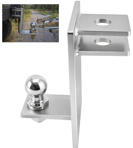 Kugelkopf Anhängerkupplung Ø50mm | Stahl Rangierhilfe Zugmaul Kugelkopf, Anhängelast 3 T, Robust und Rostfrei für Traktoren, Lastwagen, Autos und Wohnwagen