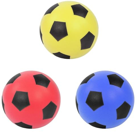 FÜNDIG Softball für Kinder Ø 20 cm - Weicher Schaumstoffball bunt - Spielball Indoor und Outdoor - Kinderball aus Schaumstoff zum Werfen Fangen Kicken - Soft Ball Geschenk für Kindergarten und Garten
