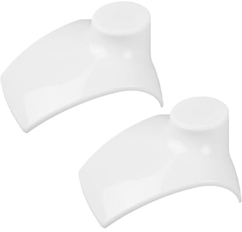 SOLUSTRE 2 st. smyckesdisplay för skyltdocka: plastställ för byst, örhängeshållare för visning av smycken, halsband, örhängen, ringar vit