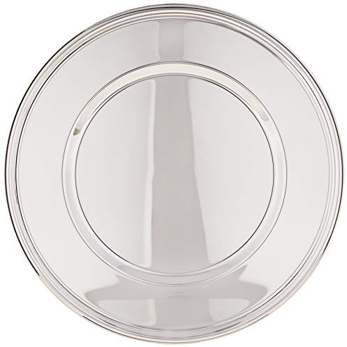 Silberkanne Platzteller 33 cm Fadenmuster Silber Plated versilbert in Premium Verarbeitung