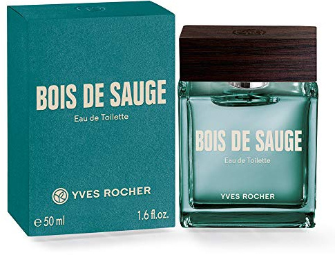 Yves Rocher Bois de Suge Eau de Toilette, intensiv aromatisk friskhet för män, 1 x sprejflaska 50 ml